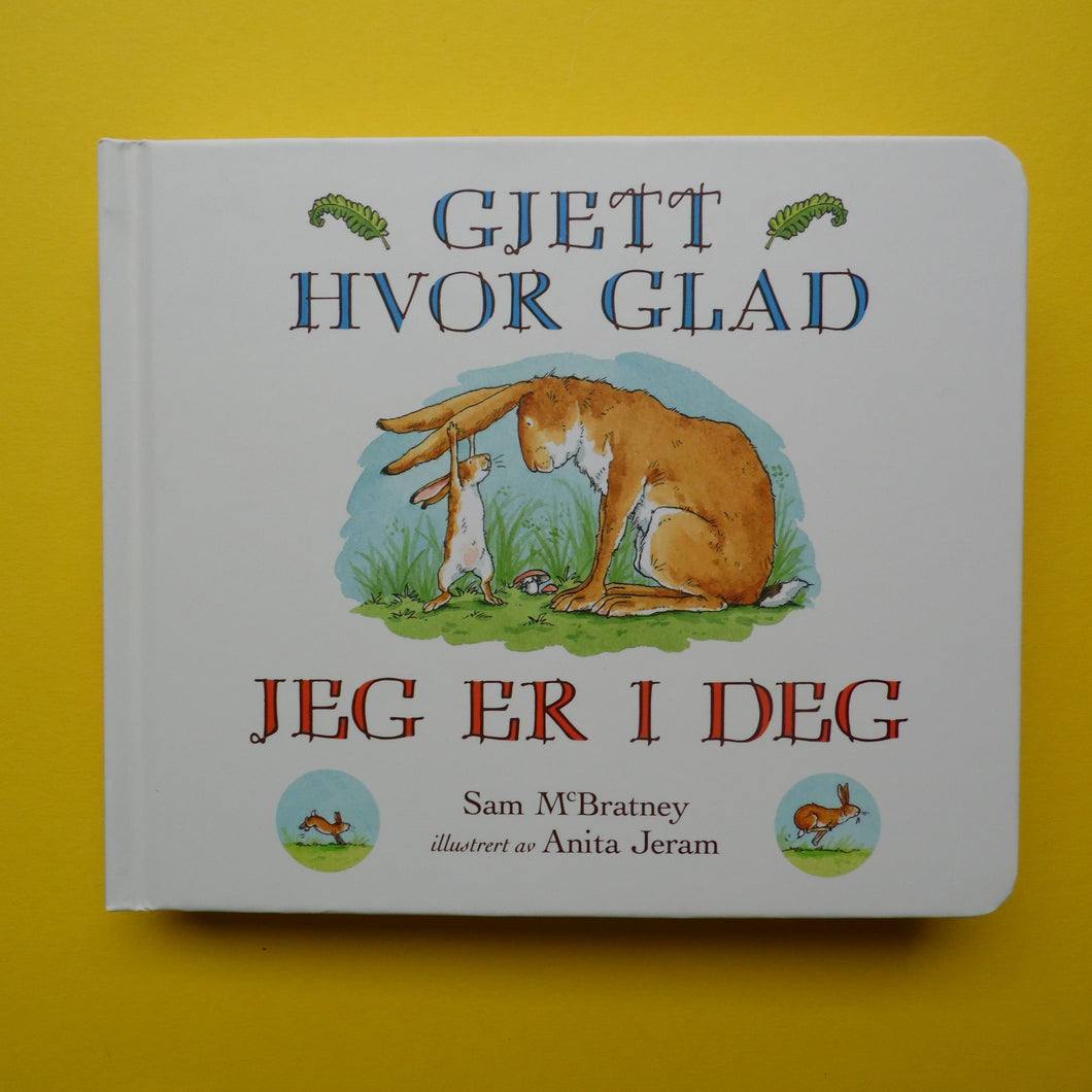 Gjett hvor glad jeg er i deg kartonert